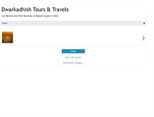 Tablet Screenshot of dwarkadhishtourstravels.com